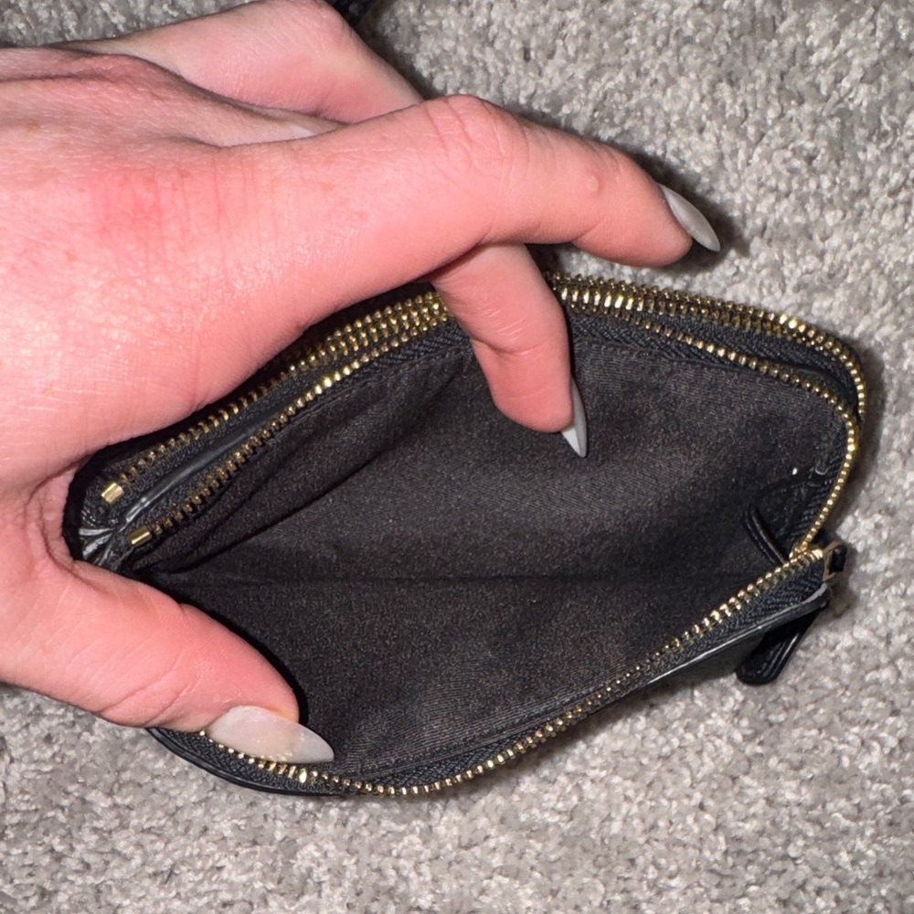 Coach Signature Jacquard Wristlet - Picture 8 of 9